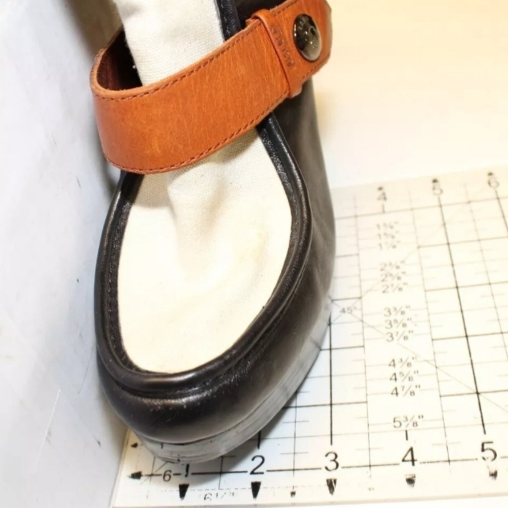 L.A.M.B. Baby  7.5 39 Leather Wedge Strap Knee High Boots - Picture 14 of 15